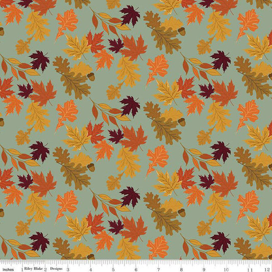 The Awe of Autumn Leaves Hazy - C16191 - Hazy - Riley Blake Designs - Fall Fabric - Cotton Fabric by the yard - Ray of Sonshine Design