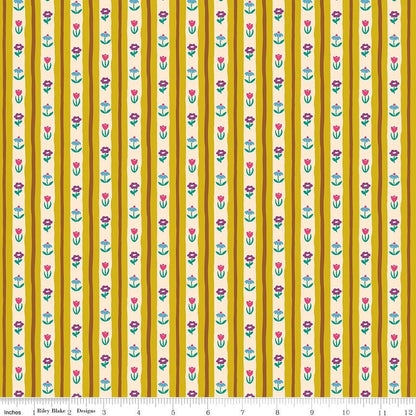 The Genesis of a Journey Bavarian Curry - Riley Blake Designs - Cotton Fabric by the yard - C16934 - CURRY - Ray of Sonshine Design