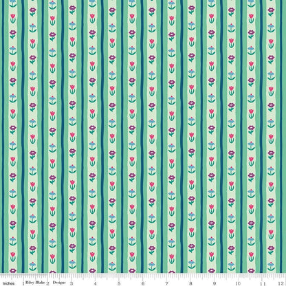 The Genesis of a Journey Bavarian Mint - Riley Blake Designs - Cotton Fabric by the yard - C16934 - MINT - Ray of Sonshine Design