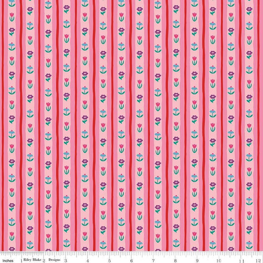 The Genesis of a Journey Bavarian Rose - Riley Blake Designs - Cotton Fabric by the yard - C16934 - ROSE - Ray of Sonshine Design