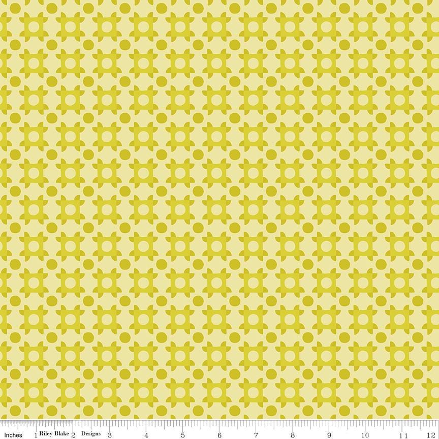 The Genesis of a Journey Patchwork Piazza Citrine - Riley Blake Designs - Cotton Fabric by the yard - C16933 - CITRINE - Ray of Sonshine Design