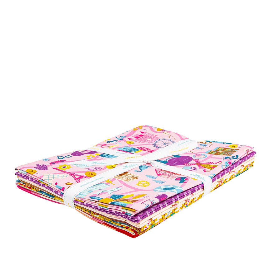 The Genesis of a Journey Rose 1 - Yard Fabric Bundle by Genesis Hall, 6 Pieces | Riley Blake Designs - Ray of Sonshine Design