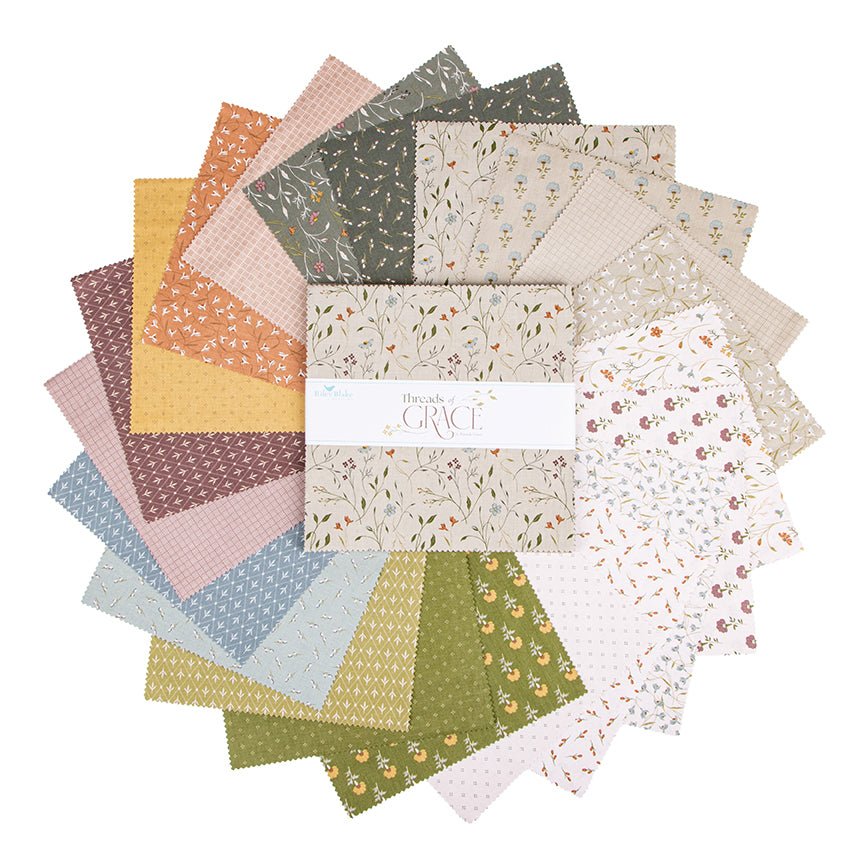 Threads of Grace 10 - inch Stacker by Riley Blake Designs - 42 Piece Precut Bundle - Ray of Sonshine Design