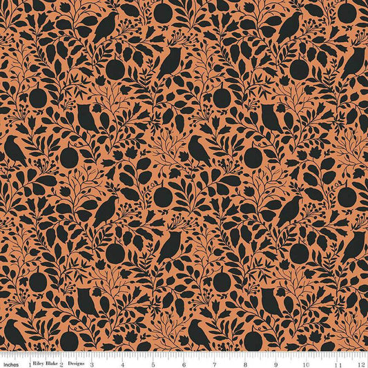 Trick or Treat Silhouette Orange - C15963 - ORANGE - Riley Blake Designs - Halloween Fabric - Cotton Fabric by the yard - Ray of Sonshine Design