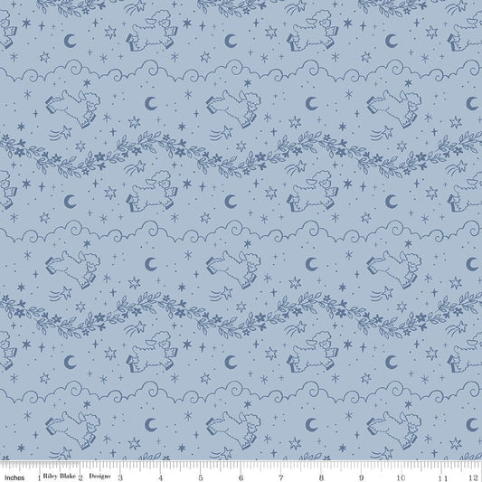 Twinkle Little Star Counting Sheep Blue - Ray of Sonshine Design