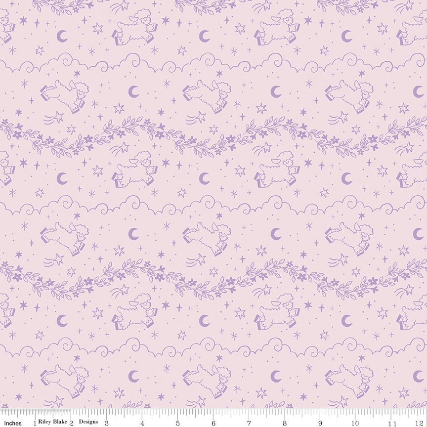 Twinkle Little Star Counting Sheep Pink - Ray of Sonshine Design