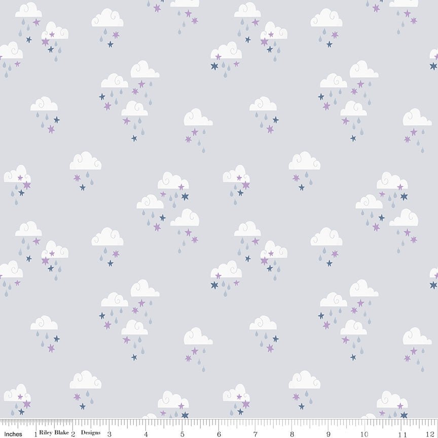Twinkle Little Star Dream Skies Gray - Ray of Sonshine Design