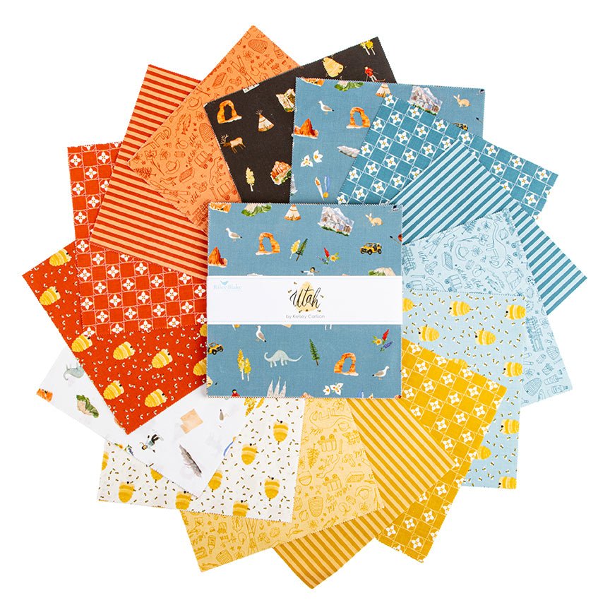 Utah 10 Inch Stacker – 42 Precut Squares by Riley Blake Designs - Ray of Sonshine Design
