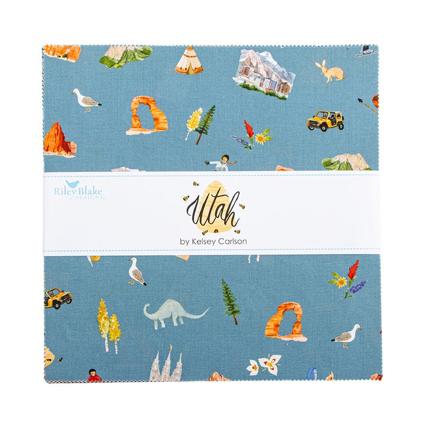 Utah 10 Inch Stacker – 42 Precut Squares by Riley Blake Designs - Ray of Sonshine Design