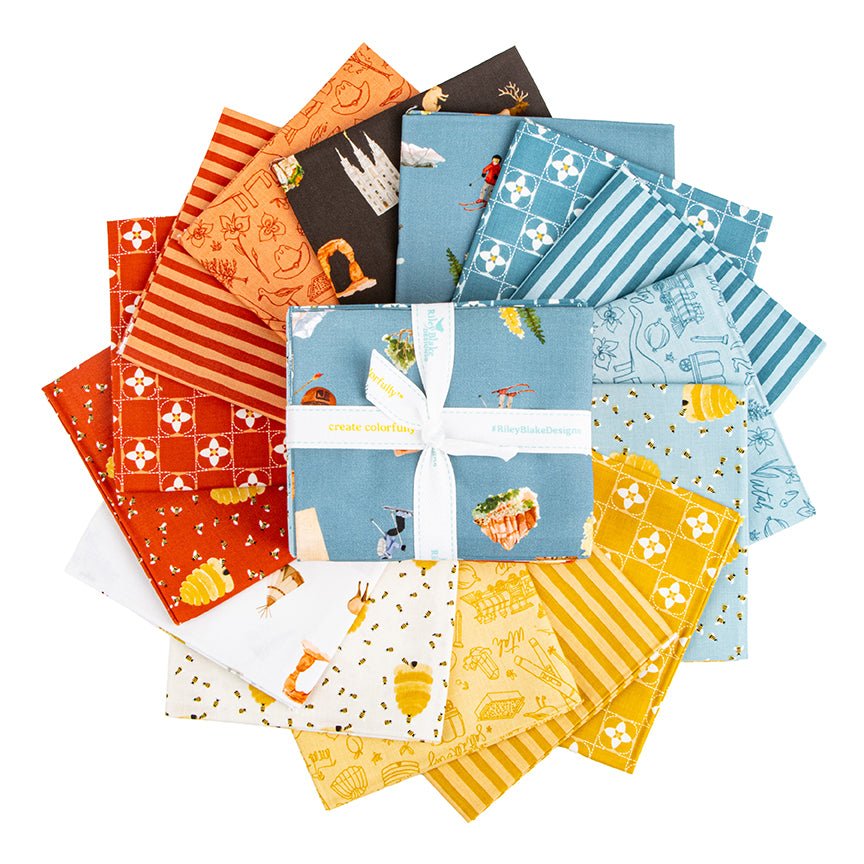 Utah Fat Quarter Bundle — 15 Precut Fat Quarters | Riley Blake Designs - Ray of Sonshine Design