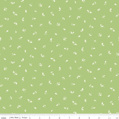 Virginia Rose Leaflet Green Riley Blake Designs Quilting Cotton Fabric by the Yard - Ray of Sonshine Design