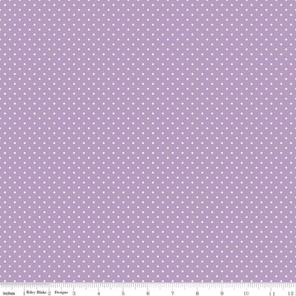 White Swiss Dot On Lavender - Ray of Sonshine Design