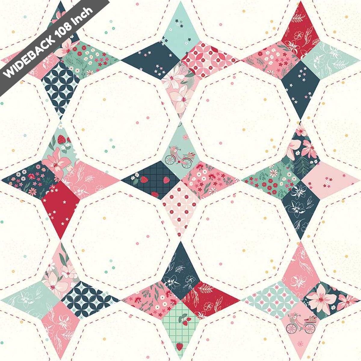 Wide Back Berry Market Star Multi - Black Riley Blake 107/108" Wide Cotton Fabric - WB15748 - MULTI - Ray of Sonshine Design