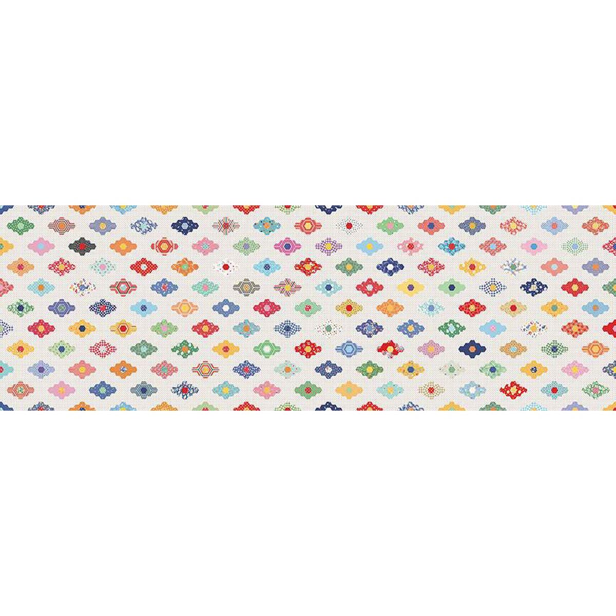 Wide Back Simple Pleasures Diamond Ivory - Black Riley Blake 107/108" Wide Quilting Cotton Fabric - Ray of Sonshine Design