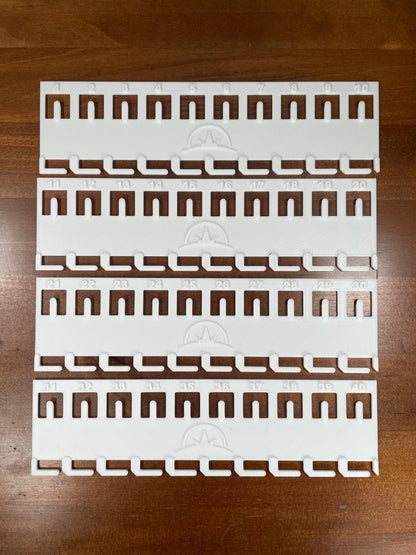 Yarn / Floss Organizer holds up to 40 fibers (10 per card), Embroidery Card, Thread Organizer for Cross Stitch Embroidery or Needlepoint - Ray of Sonshine Design