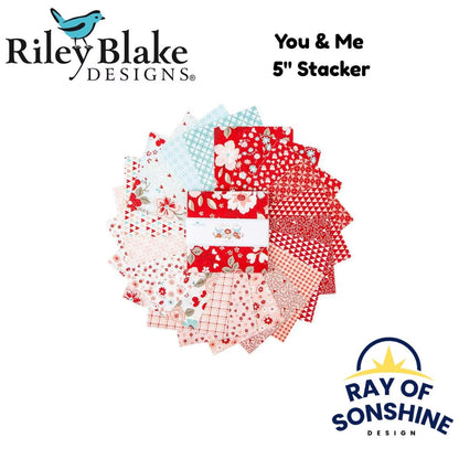 You & Me 5" Stacker - Riley Blake Designs - Precuts - Ray of Sonshine Design